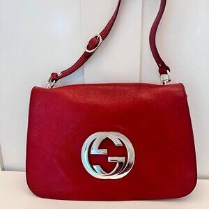 Gucci Vintage Blondie Bag - Red Leather + Silver Hardware